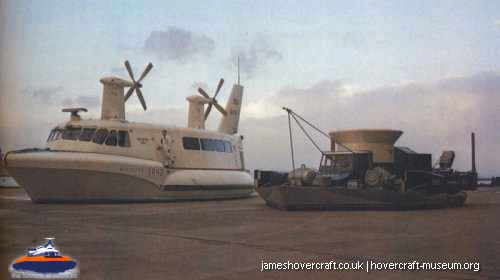 SRN1 fitted with a new bow to trial the SRN2 -   (submitted by The <a href='http://www.hovercraft-museum.org/' target='_blank'>Hovercraft Museum Trust</a>).